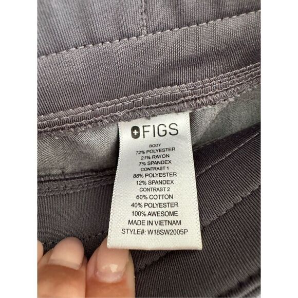 Figs Zamora Cargo Jogger Scrub Pants, Women’s L/P, Gray - Picture 4 of 7